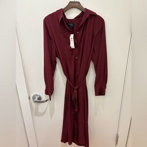 NWT Banana Republic Factory Button Down Belted Dress size L